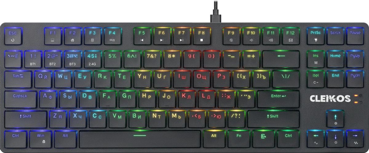 Клавиатура Defender Cleikos GK-135,  USB, Bluetooth/Радиоканал, черный [45135]